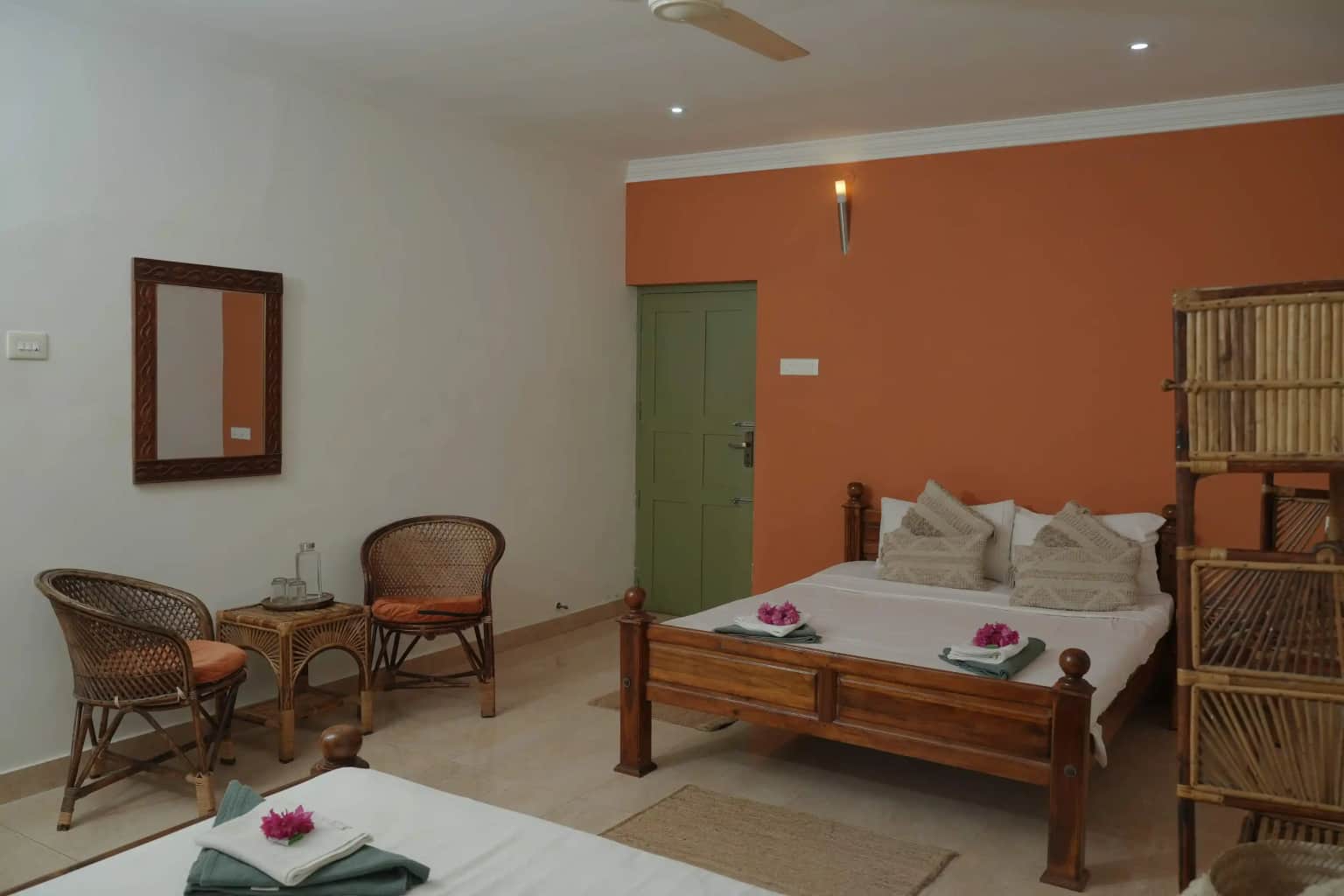 Deluxe Quadruple Room with AC and private balcony (22 sqm) image 1